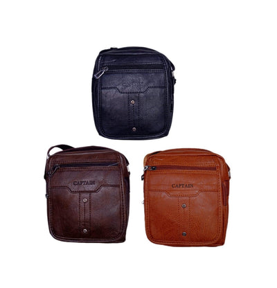 Casual Leather Crossbody Bag
