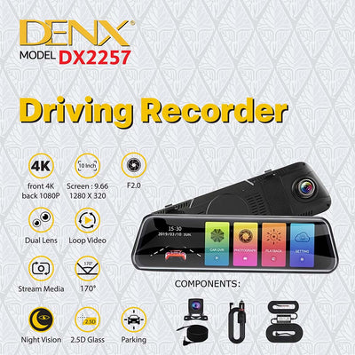 Denx - مسجل قيادة 4K