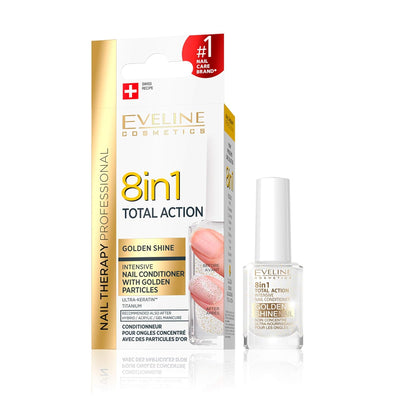 Eveline Cosmetics - بلسم الأظافر 8 في 1 مع جزيئات الذهب