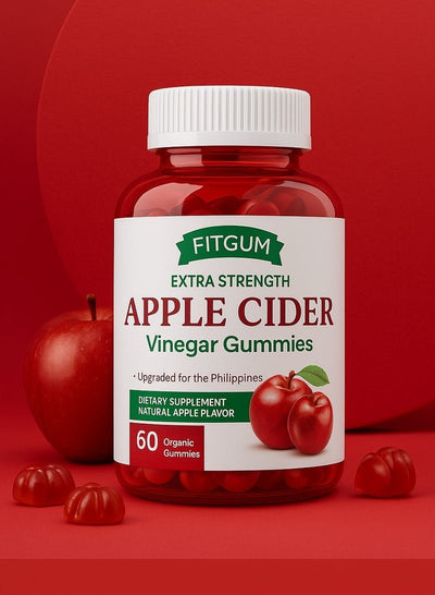 FitGum - علكات خل التفاح الإضافية القوة (النسخة الأصلية)