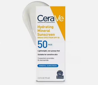 واقي شمسي مرطب بالمعادن واسع الطيف بعامل حماية SPF 50