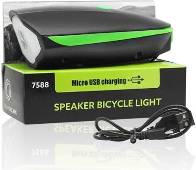 Speaker Bicycle Light with Micro USB Charging
