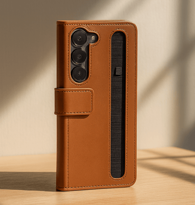 UrbanGrip Leather Folio HandStrap Case