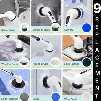 CleanMax™ - Cordless Cleaning Brush with 9 Interchangeable Heads