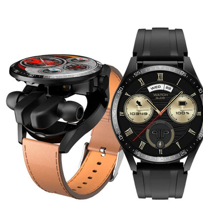 2 In 1 HI - FI Wireless Earphones Men Smart Watch