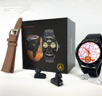 2 In 1 HI - FI Wireless Earphones Men Smart Watch