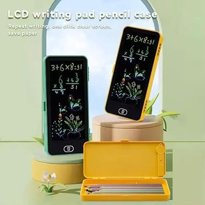حافظة أقلام رصاص 2 في 1 مع لوح كتابة LCD
