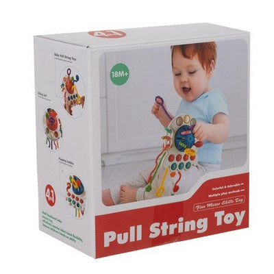 4 - in - 1 Baby Pull String Sensory Toy