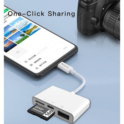 دعم 4 في 1 TF SD USB