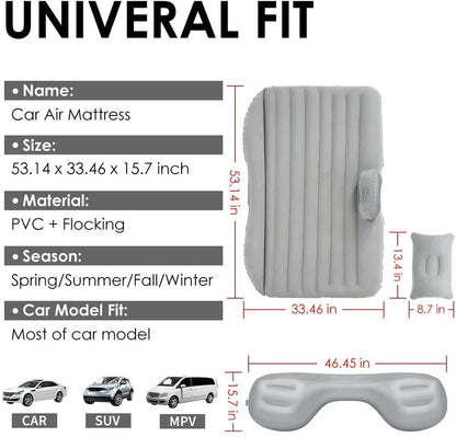 🚗 Luxury Car Inflatable Bed - سرير سيارة فاخر قابل للنفخ مع مضخة ووسادتين هوائيتين
