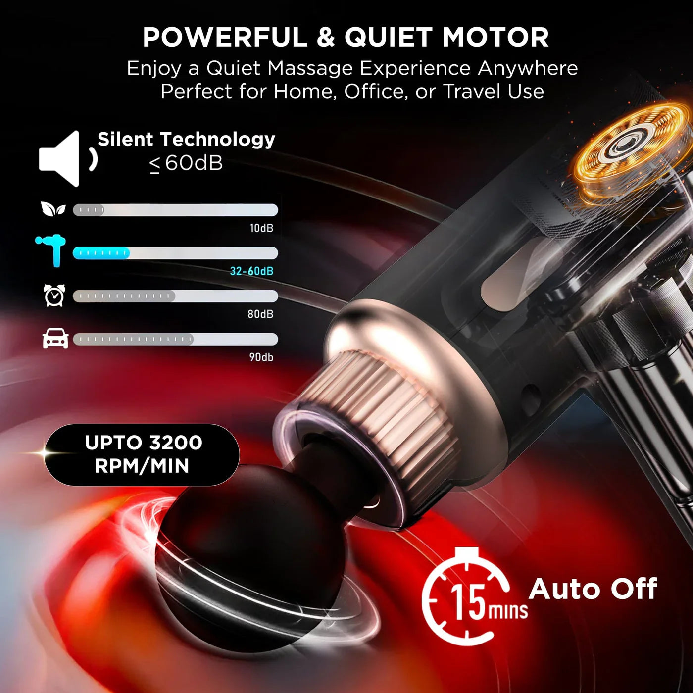 𝐃𝐲𝐧𝐚𝐦𝐨™ - Heavy-Duty Portable Cordless Massage Gun