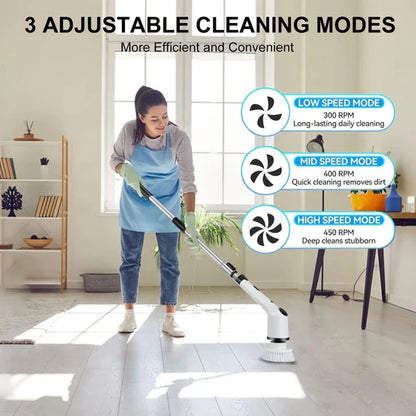 CleanMax™ - Cordless Cleaning Brush with 9 Interchangeable Heads