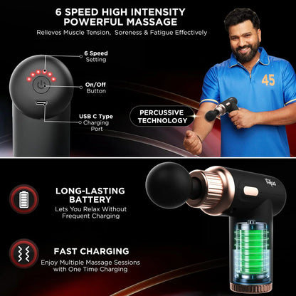 Dynamo™ Rechargeable Gun Massager - مدلك بندقية قابلة للشحن