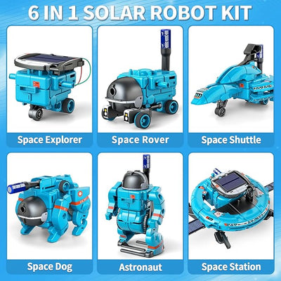 6 - in - 1 Solar Robot Toys
