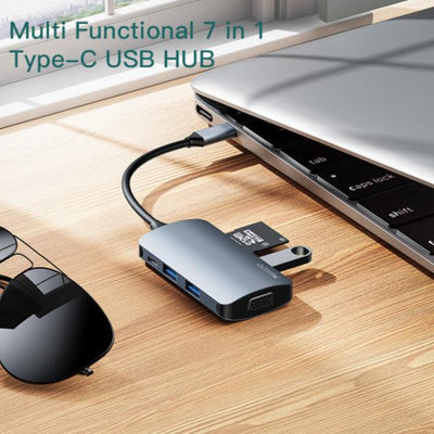 7 في 1 موزع USB خارجي من النوع C