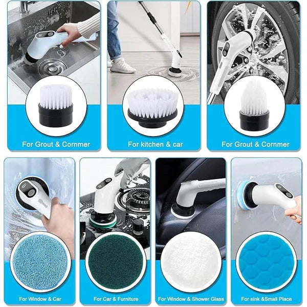 CleanMax™ - Cordless Cleaning Brush with 9 Interchangeable Heads