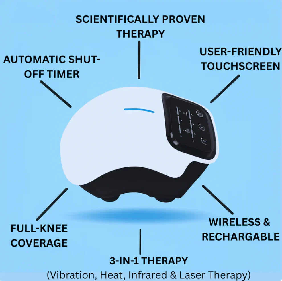 𝐄𝐥𝐞𝐜𝐭𝐫𝐨𝐏𝐫𝐨™ Premium Smart Heating Electric Knee Massager - جهاز تدليك الركبة الكهربائي الذكي الفاخر والمزود بخاصية التسخين