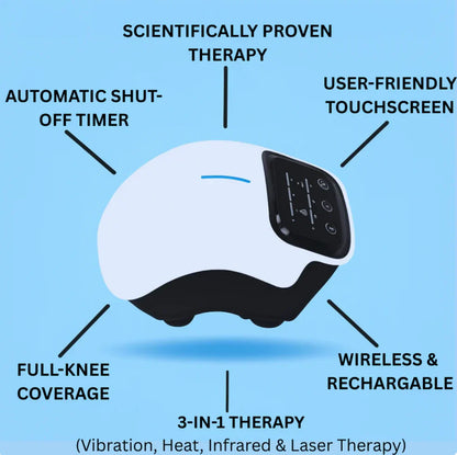 𝐄𝐥𝐞𝐜𝐭𝐫𝐨𝐏𝐫𝐨™ Premium Smart Heating Electric Knee Massager - جهاز تدليك الركبة الكهربائي الذكي الفاخر والمزود بخاصية التسخين