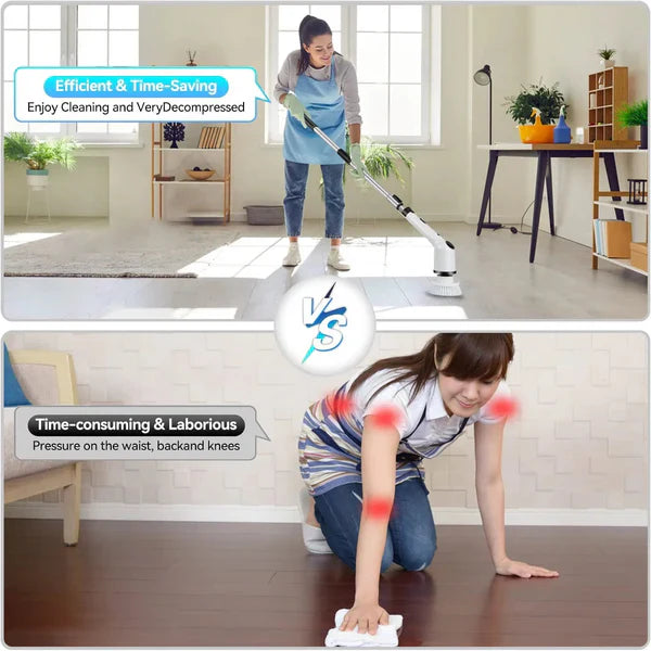 CleanMax™ - Cordless Cleaning Brush with 9 Interchangeable Heads