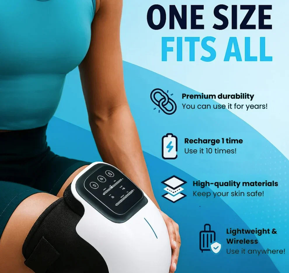 𝐄𝐥𝐞𝐜𝐭𝐫𝐨𝐏𝐫𝐨™ Premium Smart Heating Electric Knee Massager - جهاز تدليك الركبة الكهربائي الذكي الفاخر والمزود بخاصية التسخين