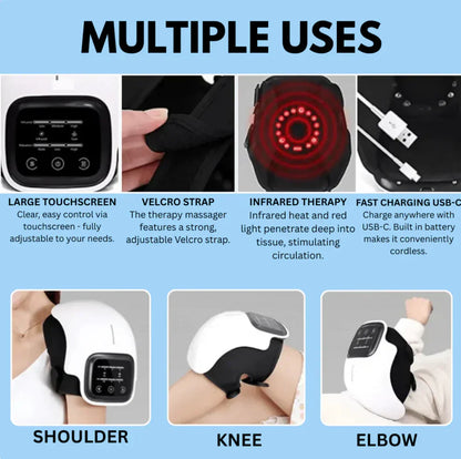𝐄𝐥𝐞𝐜𝐭𝐫𝐨𝐏𝐫𝐨™ Premium Smart Heating Electric Knee Massager - جهاز تدليك الركبة الكهربائي الذكي الفاخر والمزود بخاصية التسخين