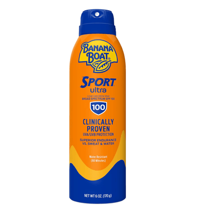 Banana Boat - بخاخ واقي الشمس الشفاف سبورت ألترا عامل حماية 100