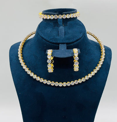 Celeste Crystal Choker Set