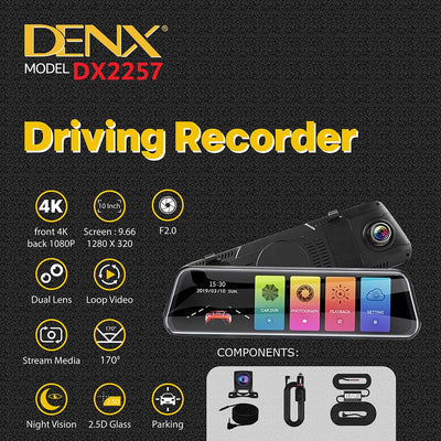 Denx - مسجل قيادة 4K