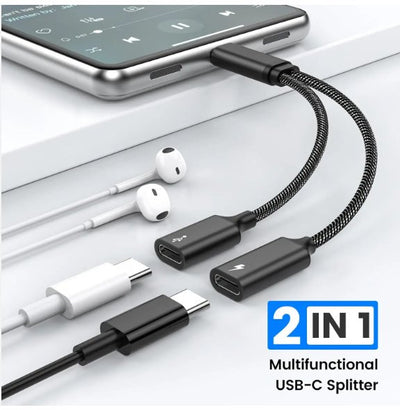 منفذ USB C مزدوج ثنائي