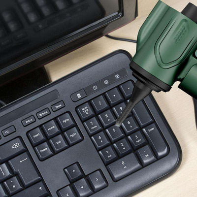 مكنسة ومنفاخ هواء صغير محمول قابل للطي بمنفذ USB