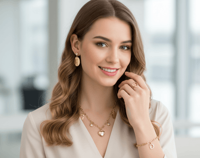 طقم مجوهرات بتعليقة قلب من Guess
