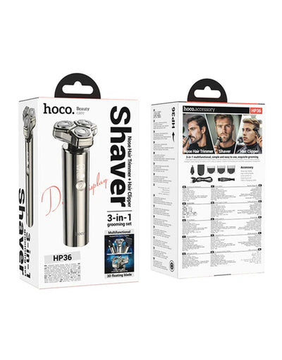 Hoco - 3 - in - 1 Multifunctional Grooming & Shaving Set
