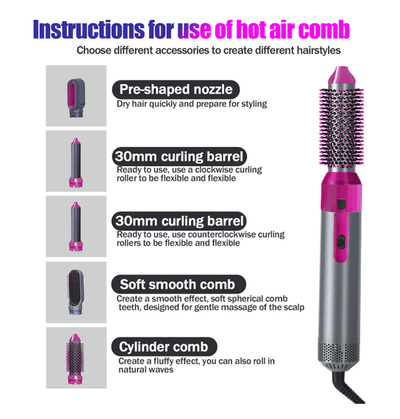 Hot Air Brush (5 - in - 1)