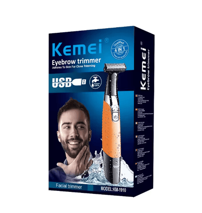 Kemei - 4 - in - 1 Waterproof Eyebrow & Facial Trimmer