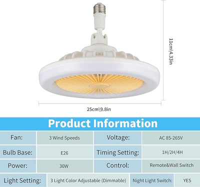 LED Multi - Function Fan Light