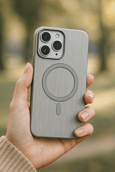 MagSafe - Compatible Wood Texture Phone Case