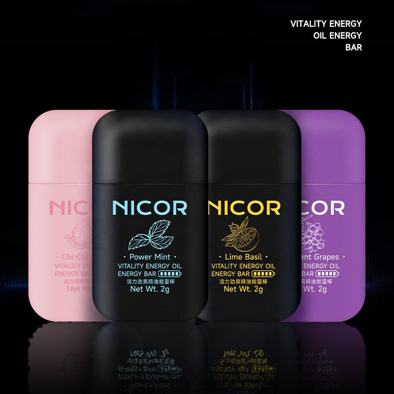 Dual Stick Inhaler for Refreshment, Instant Energy Boost, & Rhinitis Fatigue Relief - 𝗡𝗜𝗖𝗢𝗥™