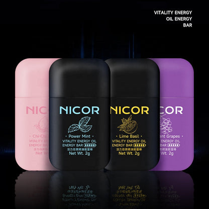 Dual Stick Inhaler for Refreshment, Instant Energy Boost, & Rhinitis Fatigue Relief - 𝗡𝗜𝗖𝗢𝗥™