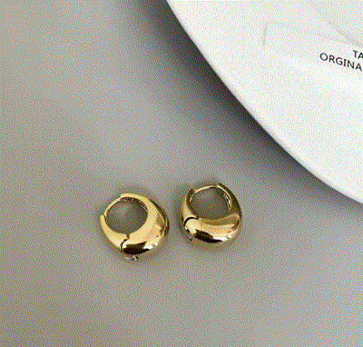 Womens Chunky Dome Earring