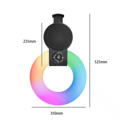 Mobile Phone Holder Speaker with Fill - Light Ring