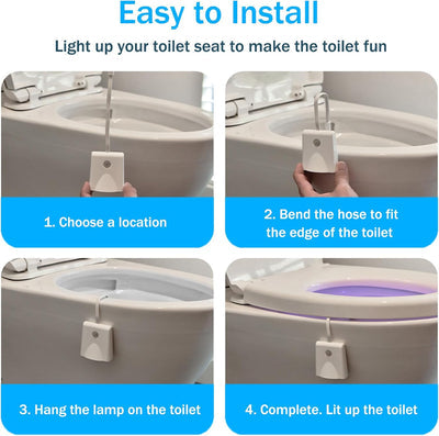 Motion Sensor LED Toilet Light