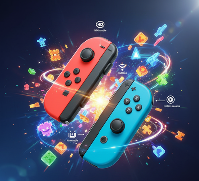 وحدة تحكم Joy-Con مزدوجة لجهاز Nintendo Switch