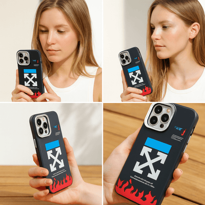 Off - White Flame Logo iPhone Case