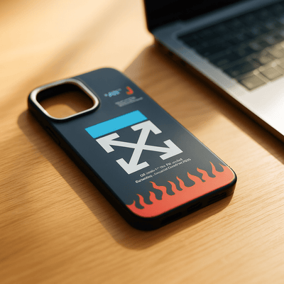 Off - White Flame Logo iPhone Case