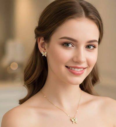 Pave Butterfly Set
