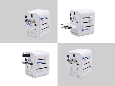 محول قابس بـ 4 منافذ USB