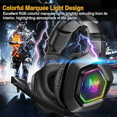 سماعة رأس ألعاب RGB