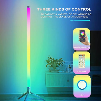 Space - Saving RGB LED Floor Lamp