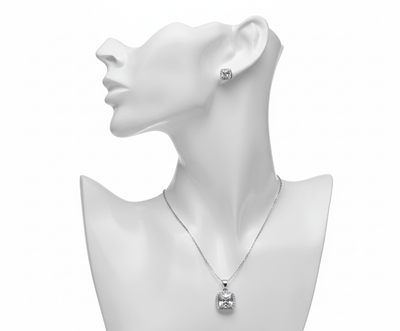 Square Cubic Zirconia Set