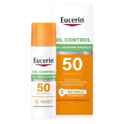 واقي شمس للتحكم بالبشرة الدهنية مع عامل حماية من الشمس